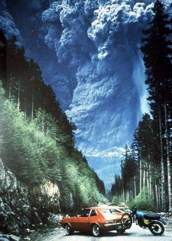 1980年5月18日，圣海伦火山北侧发生山体大规模崩塌，触发史上研究最详尽的一次侧向大爆发，火山碎屑流以时速逾300公里冲出，温度骤升，摧毁方圆约600平方公里森林，造成57人死亡，是美国本土历史上最致命、经济损失最惨重的火山喷发