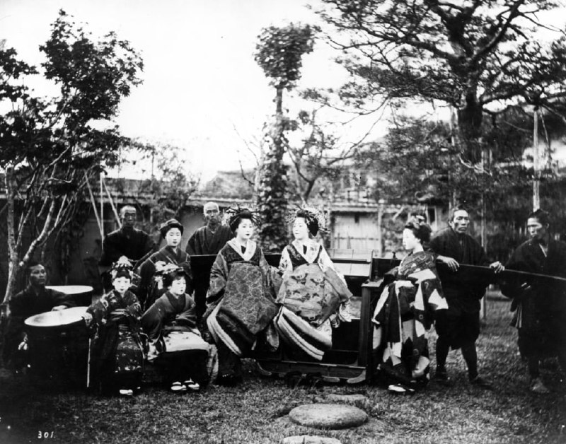 艺伎女孩，1870年代