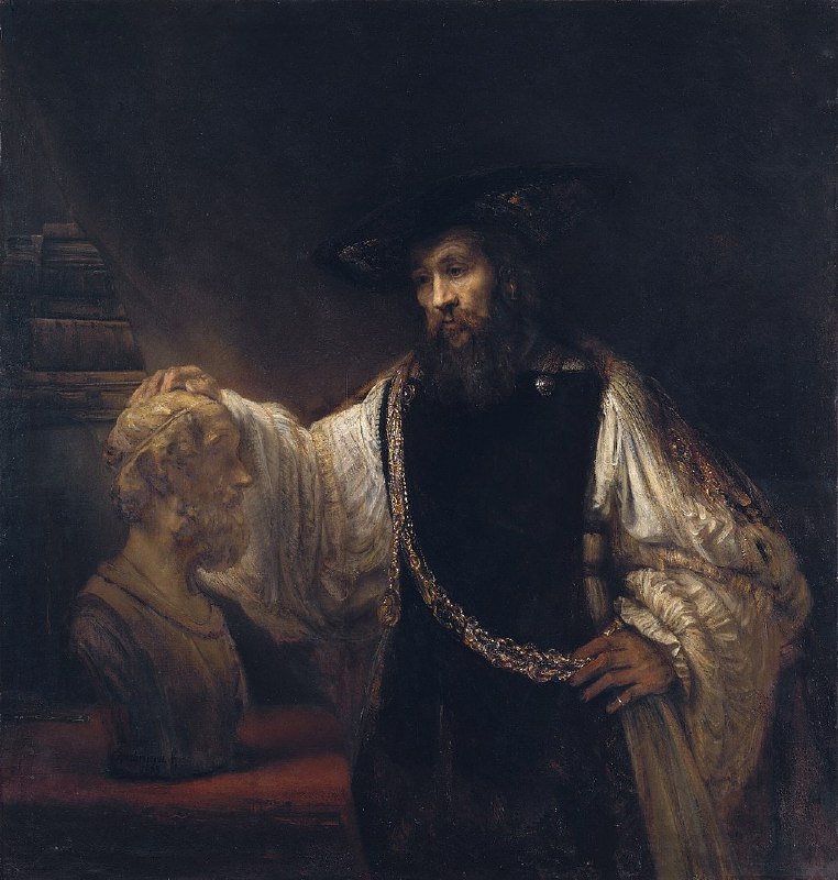 #艺术品《亚里士多德与荷马的半身像》（Aristotle with a Bust of Homer）是荷兰黄金时代画家亨利克·维尔梅斯的一幅著名油画，创作于1669年